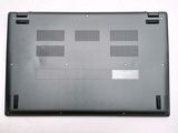 the bottom case of a laptop with the bottom panel removed