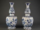 paire de vases chinois bleus et blancs