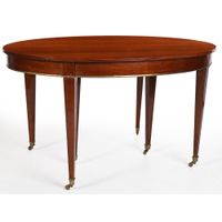 TABLE DE SALLE A MANGER DIRECTOIRE en acajou et placage d’ac… (photo 3)