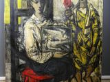 an image of a painting of a man and a woman sitting at a table