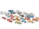 a lot of toy cars that are on a white surface