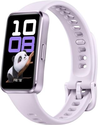 une image représentant une montre connectée blanche avec un panda à l'écran