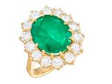 une bague en émeraude et diamant, par van cleef