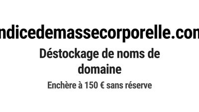 Nom de domaine indicedemassecorporelle.