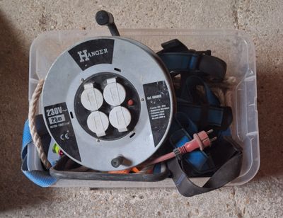 a plastic box with a bunch of wires and wires in it