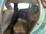 a blue car with two seats in the back of it