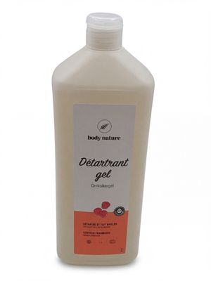 un flacon de gel répulsif sur fond blanc