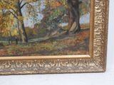 a picture of a painting of a tree in the woods