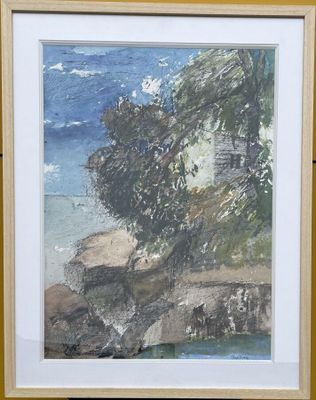 Guy BARDONE (1927-2015) "Bord de mer en Provence"