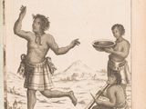 an old black and white drawing of a man and a woman playing a game of frisbee