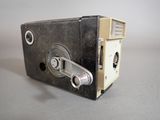 a close up of a small camera on a table