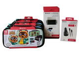 a nintendo wii game system in a case and a nintendo wii controller in a box