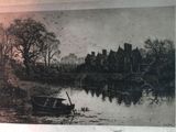 a black and white photo of a boat on the water