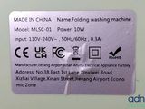 a close up of a label on a machine showing the name of the machine