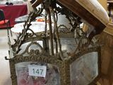 a clock that is sitting on a table in a room