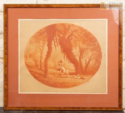 une image représentant un homme et une femme assis sous un arbre