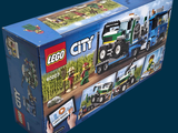 a box with a lego city train set in it