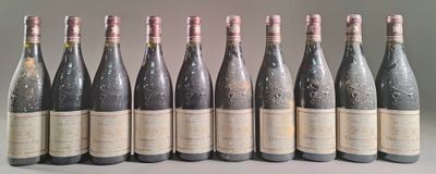 six bottles of wine are lined up in a row on a table