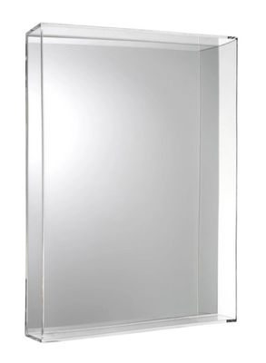 a close up of a mirror on a wall with a white background