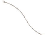 a white gold bracelet with diamonds on a white background
