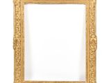 a gold frame with a white background and a white background