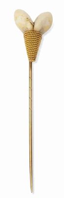 Epingle DE Cravate EN OR 14k ET Dents DE PhacochÈRE