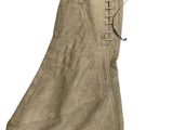 a pair of pants with laces on them on a white background