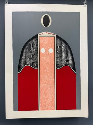 une image représentant un tableau d'un homme vêtu d'un manteau rouge