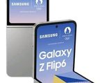 two samsung galaxy z flip phones are next to each other