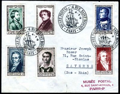 an old postcard with a picture of a group of men on it