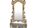 an image of a mirror sitting on top of a table next to a mirror