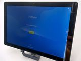 the screen of a computer monitor is displaying the message hi there