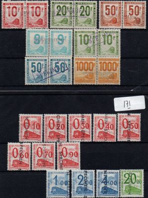 a group of stamps with numbers and numbers on them