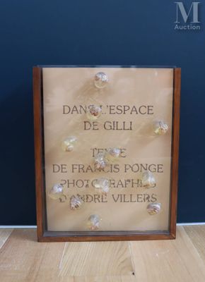 GILLI Claude - André VILLERS – Francis PONGE : Dans l’espace…