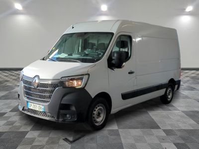 a white van that is parked in a room