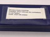 an image of a blue box with a label on it