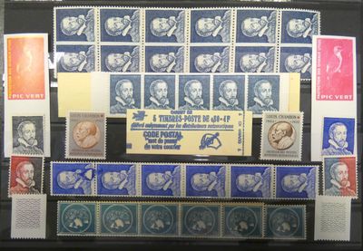 une image représentant une collection de timbres sur lesquels figurent des présidents