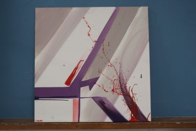 Shehab Blade (XX-XXI) "Composition abstraite" huile sur toil…