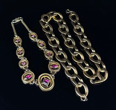 ROBERT GOOSSENS, attribué à. Réunion de deux colliers, l'un …