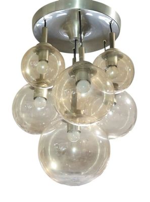 a picture of a chandelier with a lot of bubbles on it