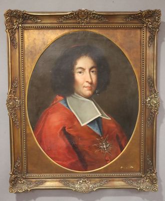 portrait of a man in a red coat with a white collar