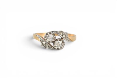 an antique diamond and gold ring