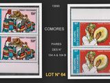 deux timbres avec la photo d'un homme et d'une femme