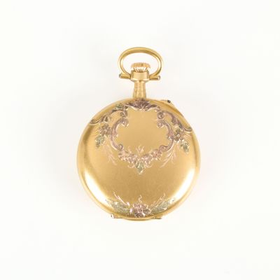 Montre de col en or de trois tons, le cache-poussière égalem… - Photo 1