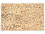 un morceau de vieux papier sur lequel on a écrit