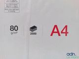 a close up of a label on a box of a4 paper