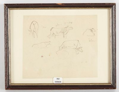 dessin représentant un groupe d'animaux dans un cadre accroché au mur