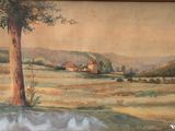a picture of a painting on the wall of a house