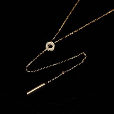 Chaîne en or jaune 750‰ à mailles forçats avec pendentif en …