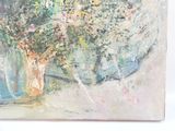 une peinture de fleurs dans un vase sur une table